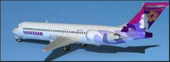 McDonnell Douglas MD 80 Hawaiian Air 3D Model